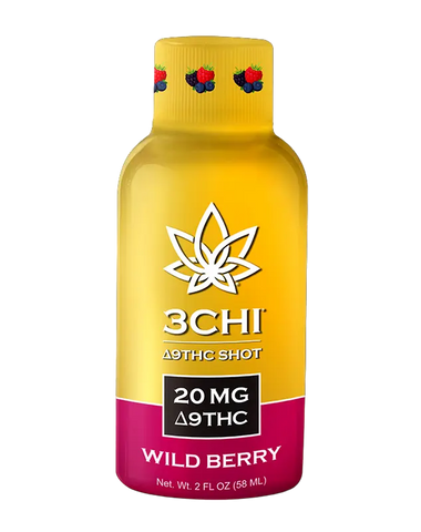 3CHI | 20mg D9 Shots: Wild Berry