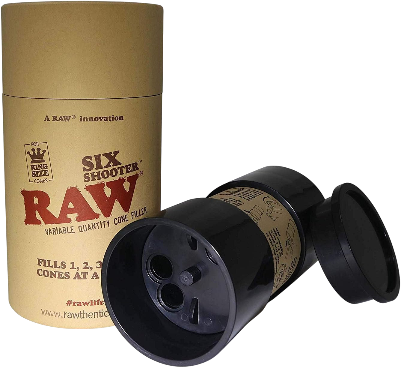 RAW | Six Shooter Filler for King Size Cones