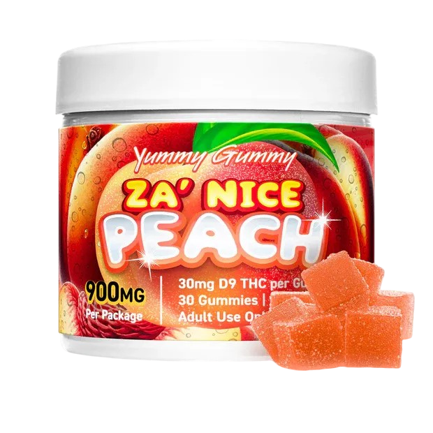 30mg D9 Gummies | 30 Count : Peach