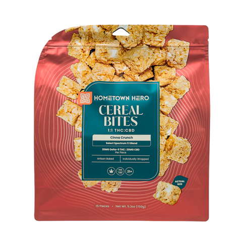 Hometown Hero | Delta 9 Cereal Bites - 15CT (20MG Each) | Cinna Crunch