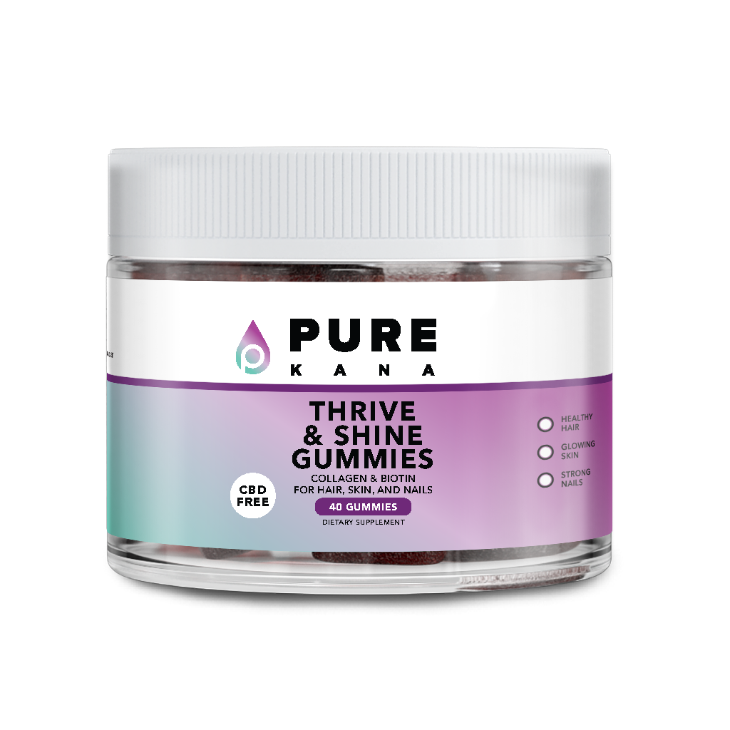 PureKana | Thrive & Shine Gummies For Hair, Skin, And Nails (Non-CBD)