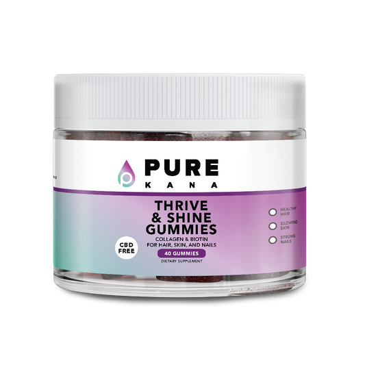 PureKana | Thrive & Shine Gummies For Hair, Skin, And Nails (Non-CBD)