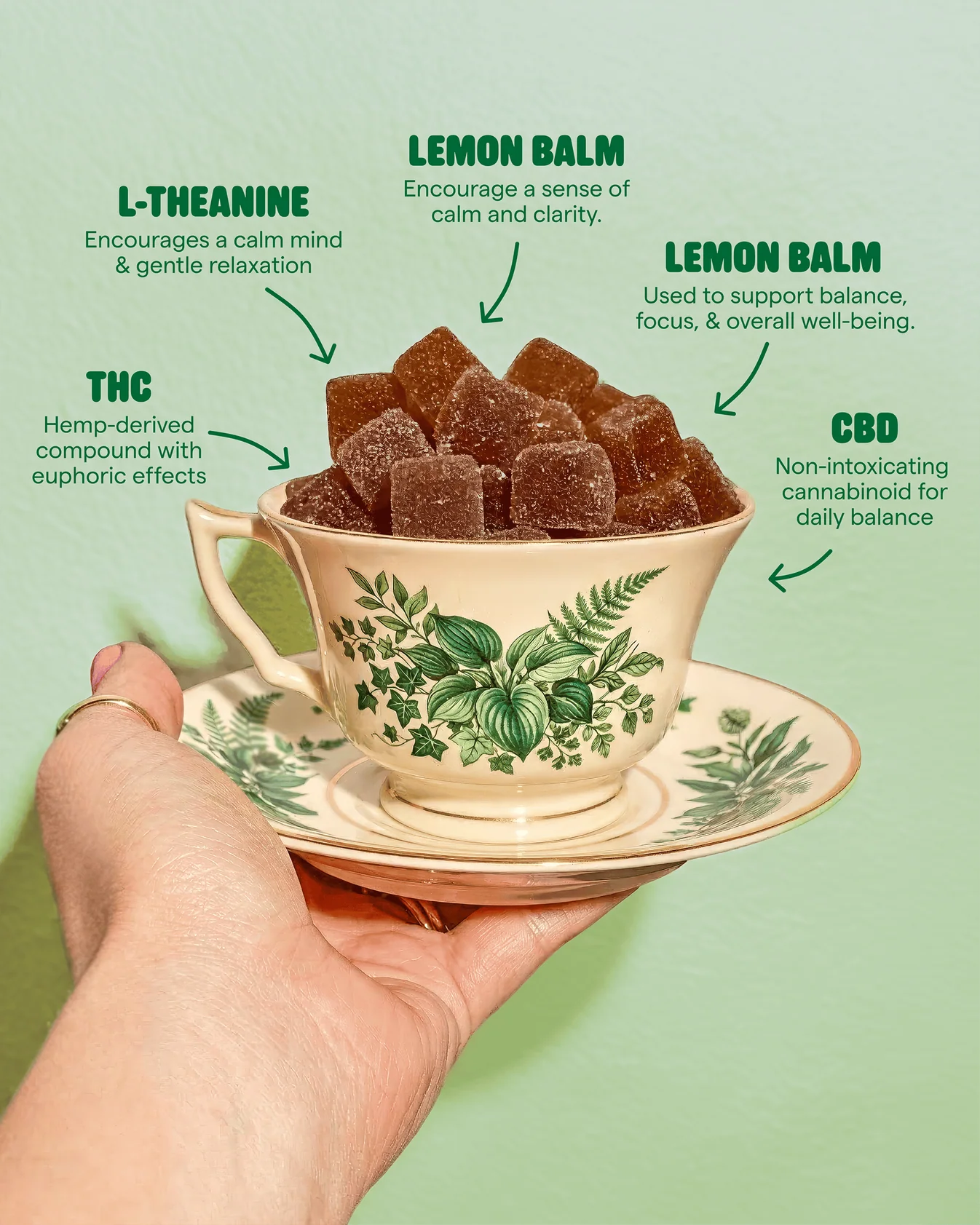 Stress Free Mind Soothing THC Gummies