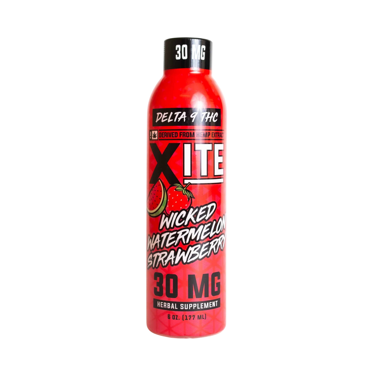 30mg D9 THC Drink : Wicked Watermelon Strawberry