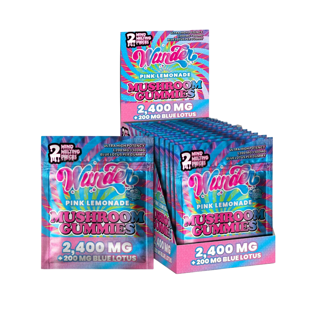 High Potency Mushroom Gummies : Pink Lemonade