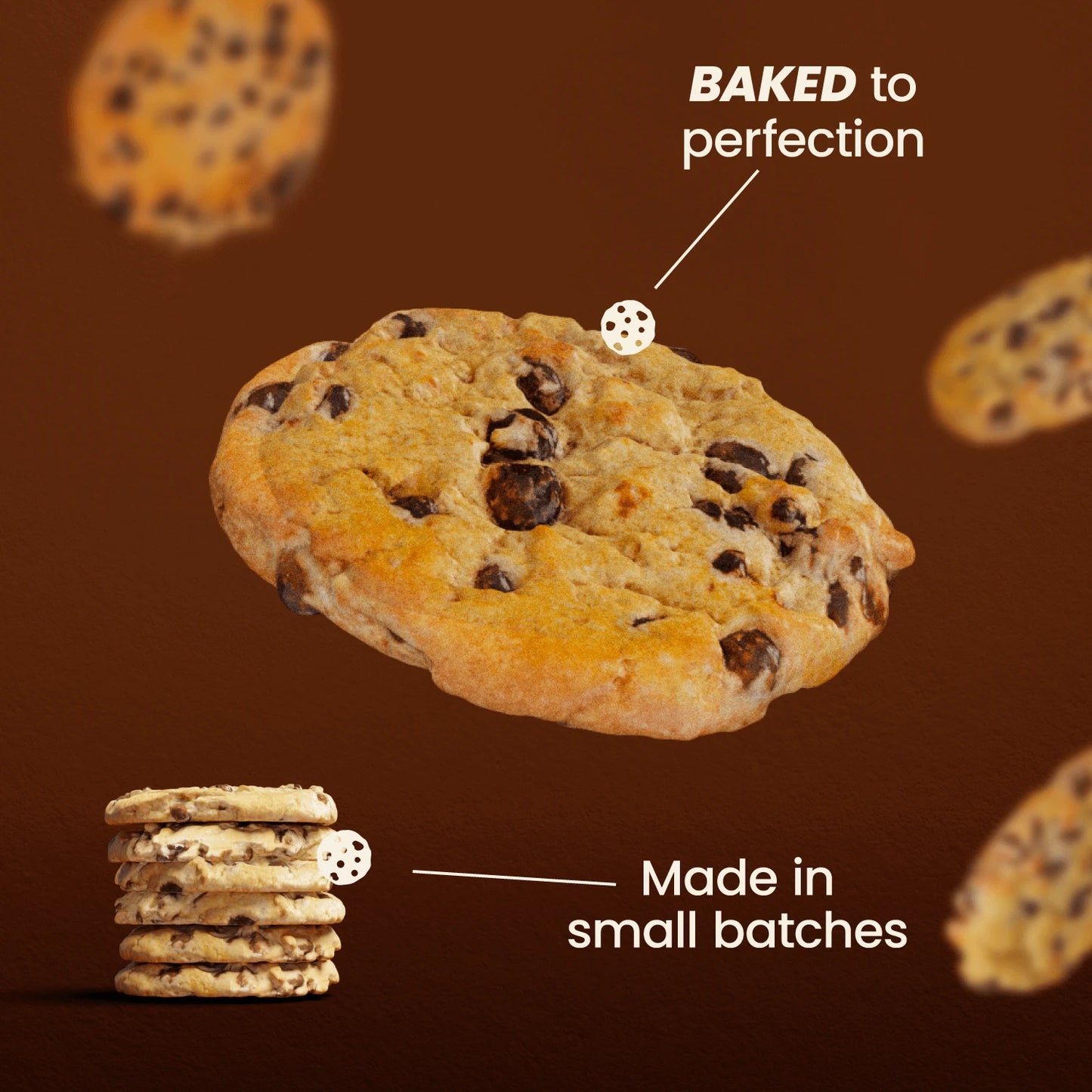 50mg Chocolate Chip - Canna Cookies (Half-Dozen)