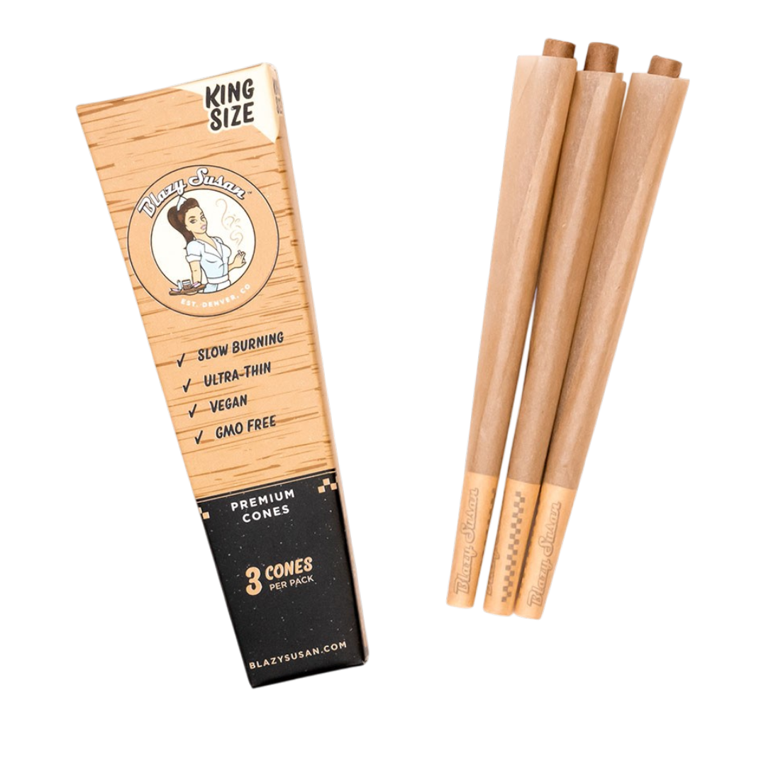 King Size Unbleached Cones (3ct)