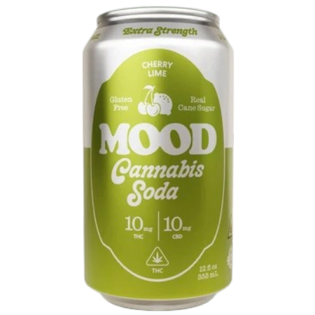 10mg THC Cannabis Soda : Cherry Lime