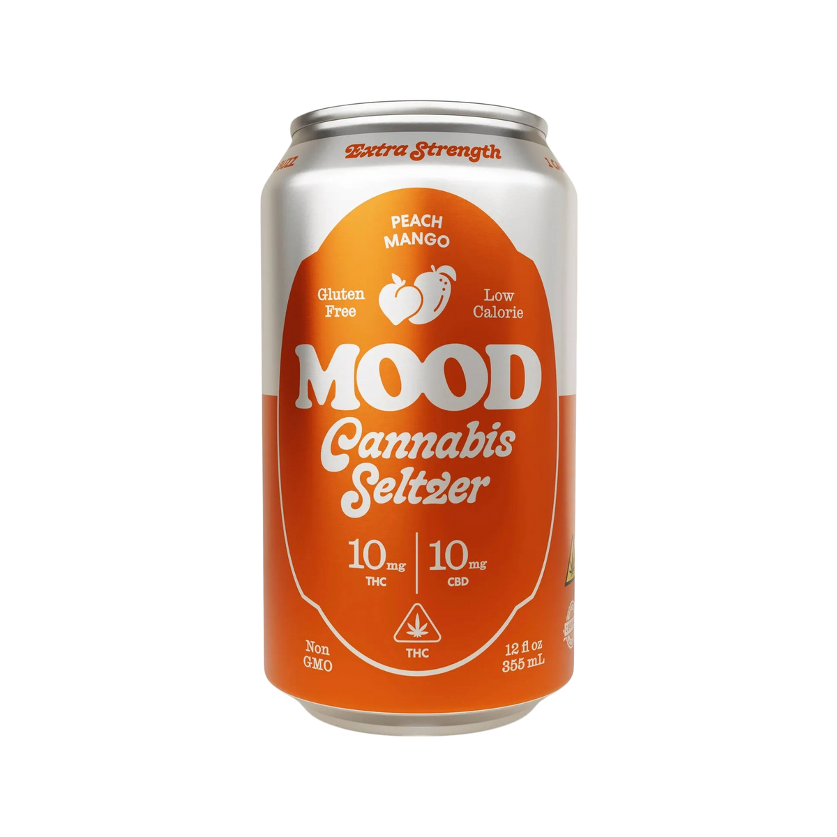 10mg THC Cannabis Seltzer : Peach Mango