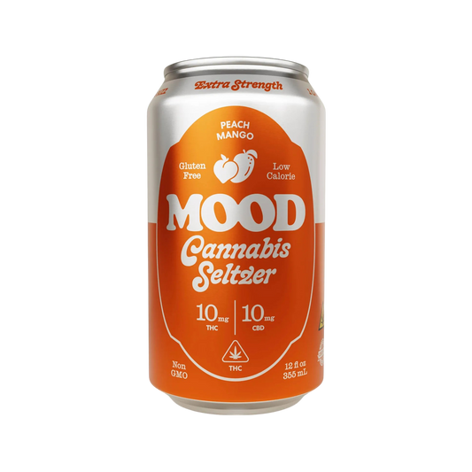 10mg THC Cannabis Seltzer : Peach Mango