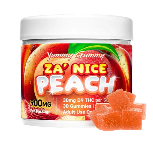 30mg D9 Gummies | 30 Count : Peach