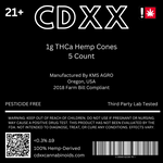 CDXX | 1G THCa Hemp Caviar Cones [5 CT]