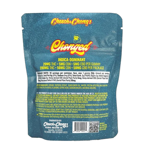 Chonged | 20mg D9 Mixed Berry Gummies : INDICA (10ct)