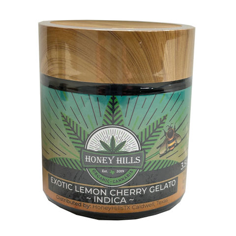 Honey HIlls | Full-Spec Hemp Flower | Exotic Lemon Cherry Gelato - INDICA (24.09%)