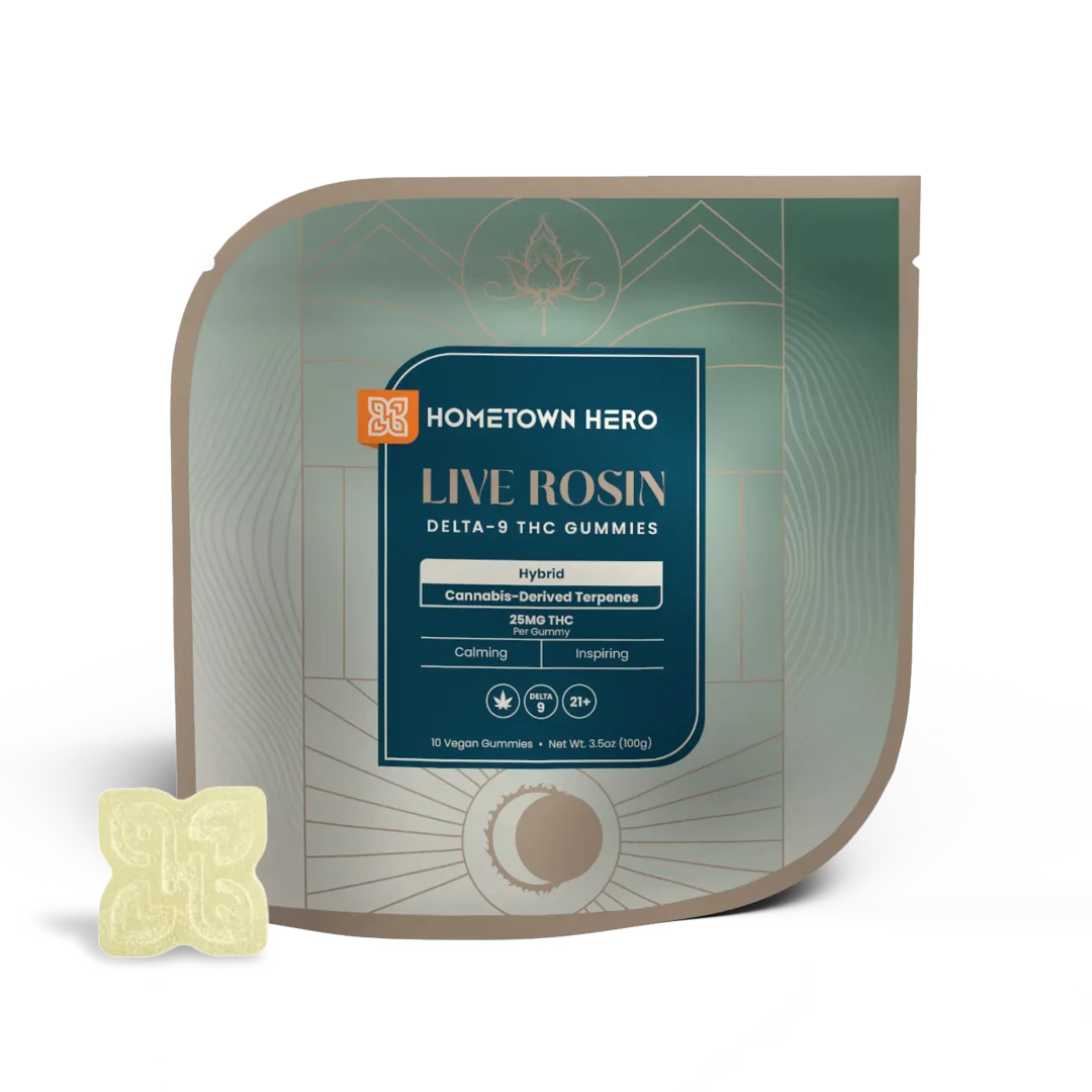 25mg D9 [10ct] Live Rosin Absolute Gummies [HYBRID]