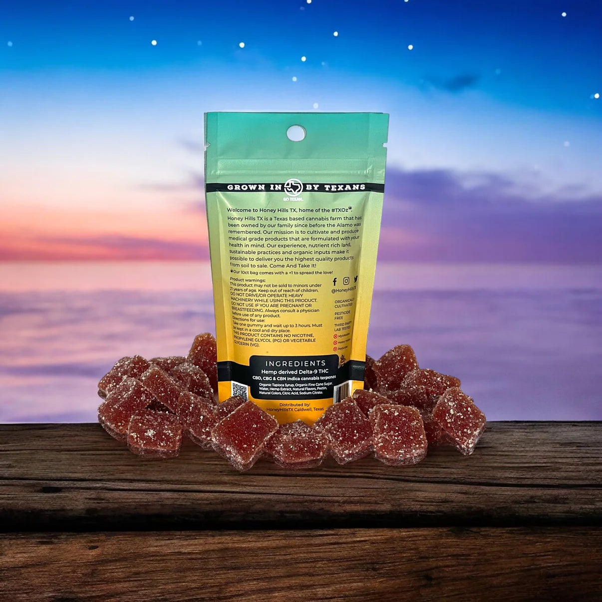 Honey Hills | Delta 9 THC Gummies | 10mg Each : Night Time