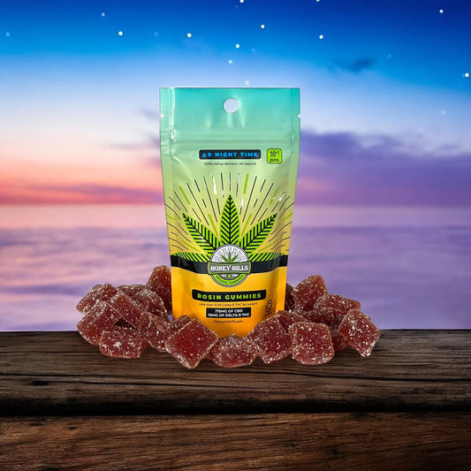 Honey Hills | Delta 9 THC Gummies | 10mg Each : Night Time