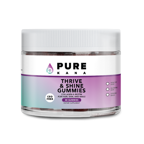 PureKana | Thrive & Shine Gummies For Hair, Skin, And Nails (Non-CBD)