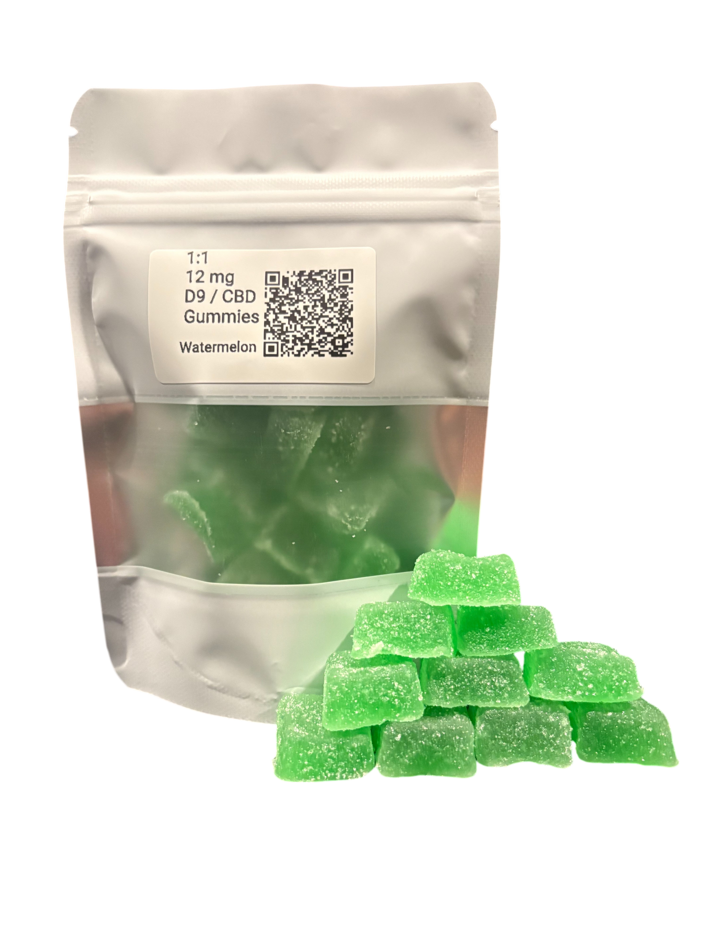 1:1 | 12mg D9/CBD Gummies : Watermelon