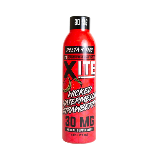 30mg D9 THC Drink : Wicked Watermelon Strawberry