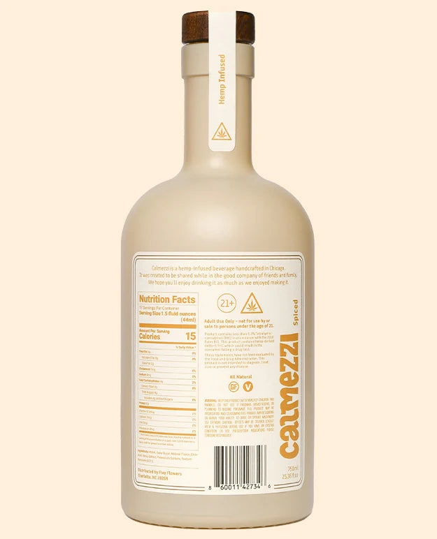 85mg D9 THC Spiced Hemp Spirit Bottle