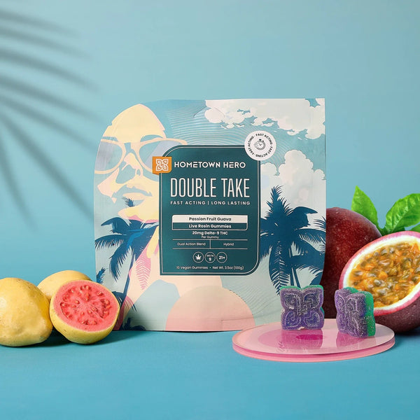 20mg D9 [10ct] Passion Fruit Guava - Double Take Gummies [HYBRID]
