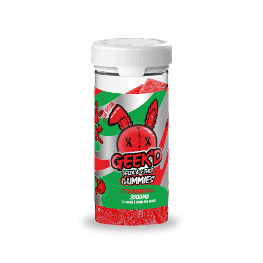 GEEK'D | Full-Spec Hemp Gummies - 3500mg : Strawberry