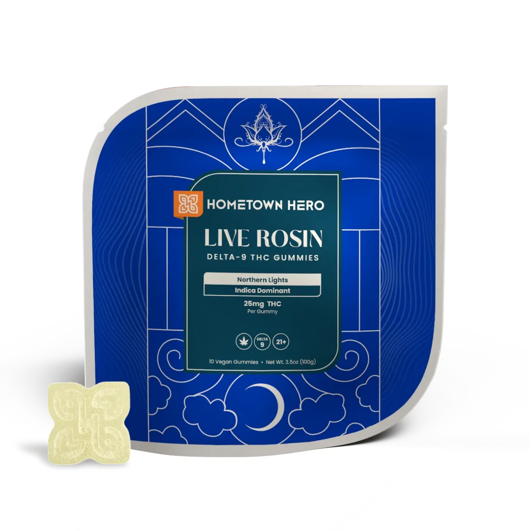 Northern Lights | 25mg D9 [10ct] Live Rosin Canna Classic Gummies [INDICA]