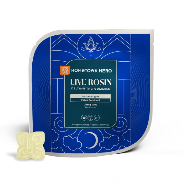 Northern Lights | 25mg D9 [10ct] Live Rosin Canna Classic Gummies [INDICA]
