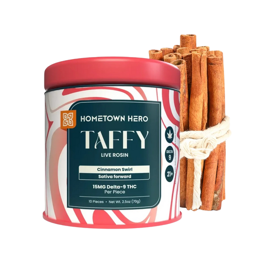 15mg D9 THC Taffy : Cinnamon Swirl | SATIVA