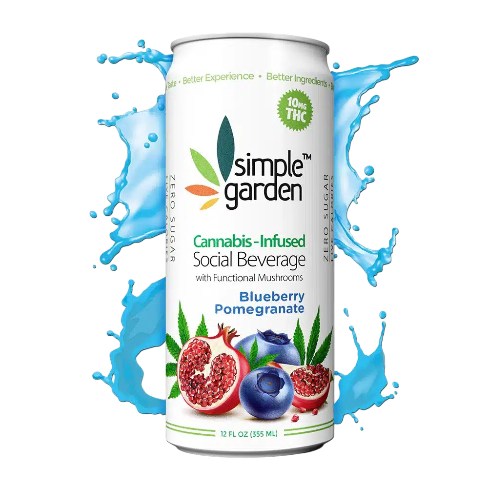 10mg THC-Infused Social Beverage : Blueberry Pom