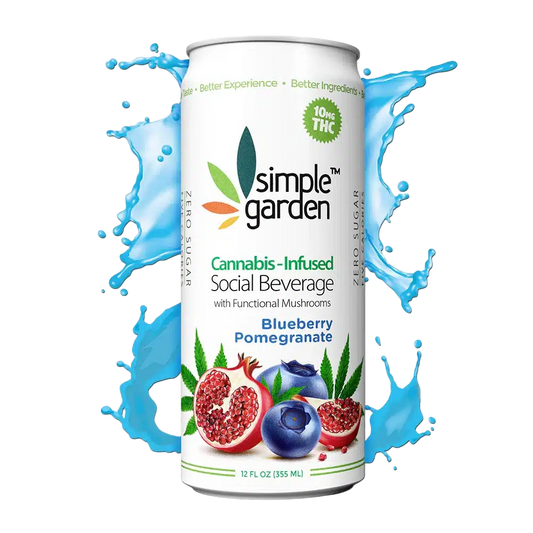 10mg THC-Infused Social Beverage : Blueberry Pom