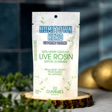 Hometown Hero | D9 Live Rosin Gummies (Naturals) | 25MG Each